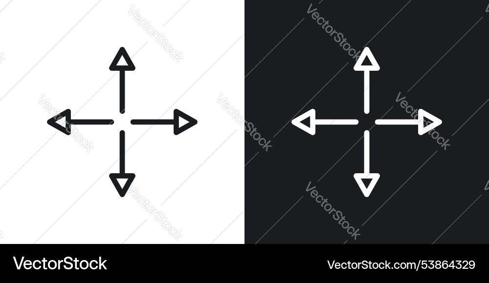 Fullscreen icon set Vector Image