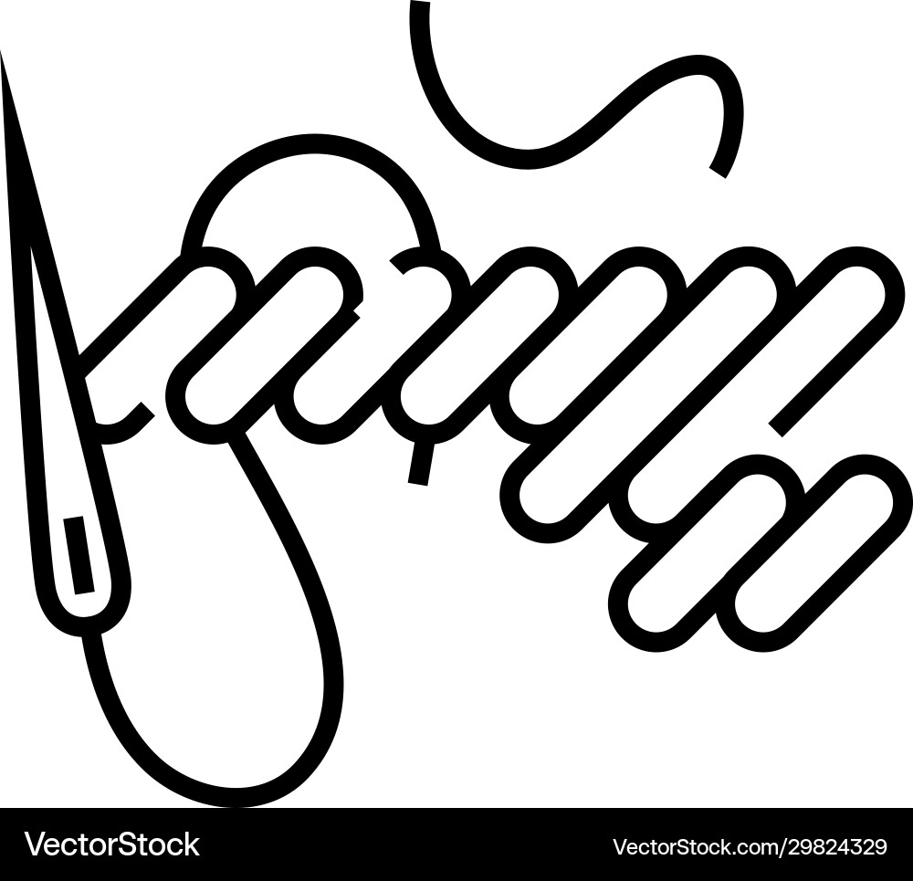 Making pattern line icon concept sign outline Making pattern line icon concept sign outline vector image