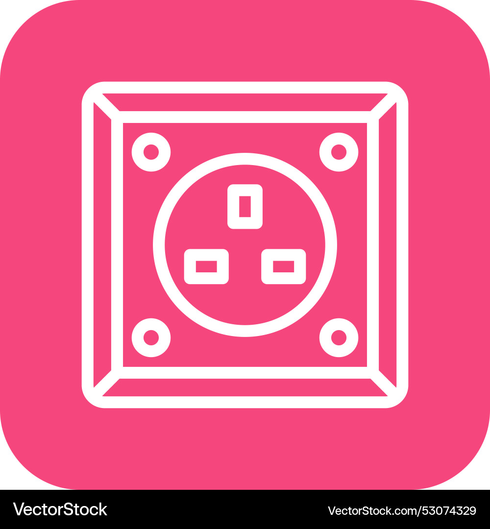 Power socket icon design Vector Image