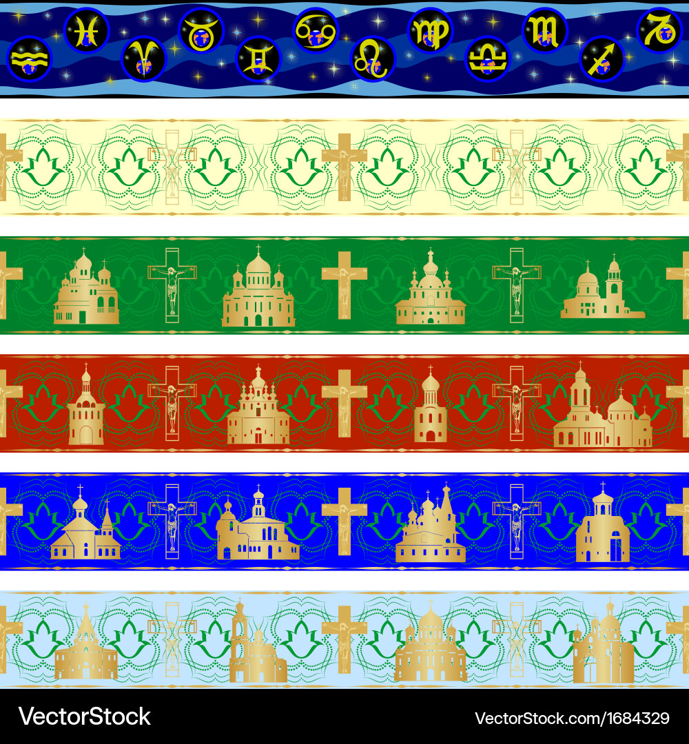 Seamless patterns-4 vector image