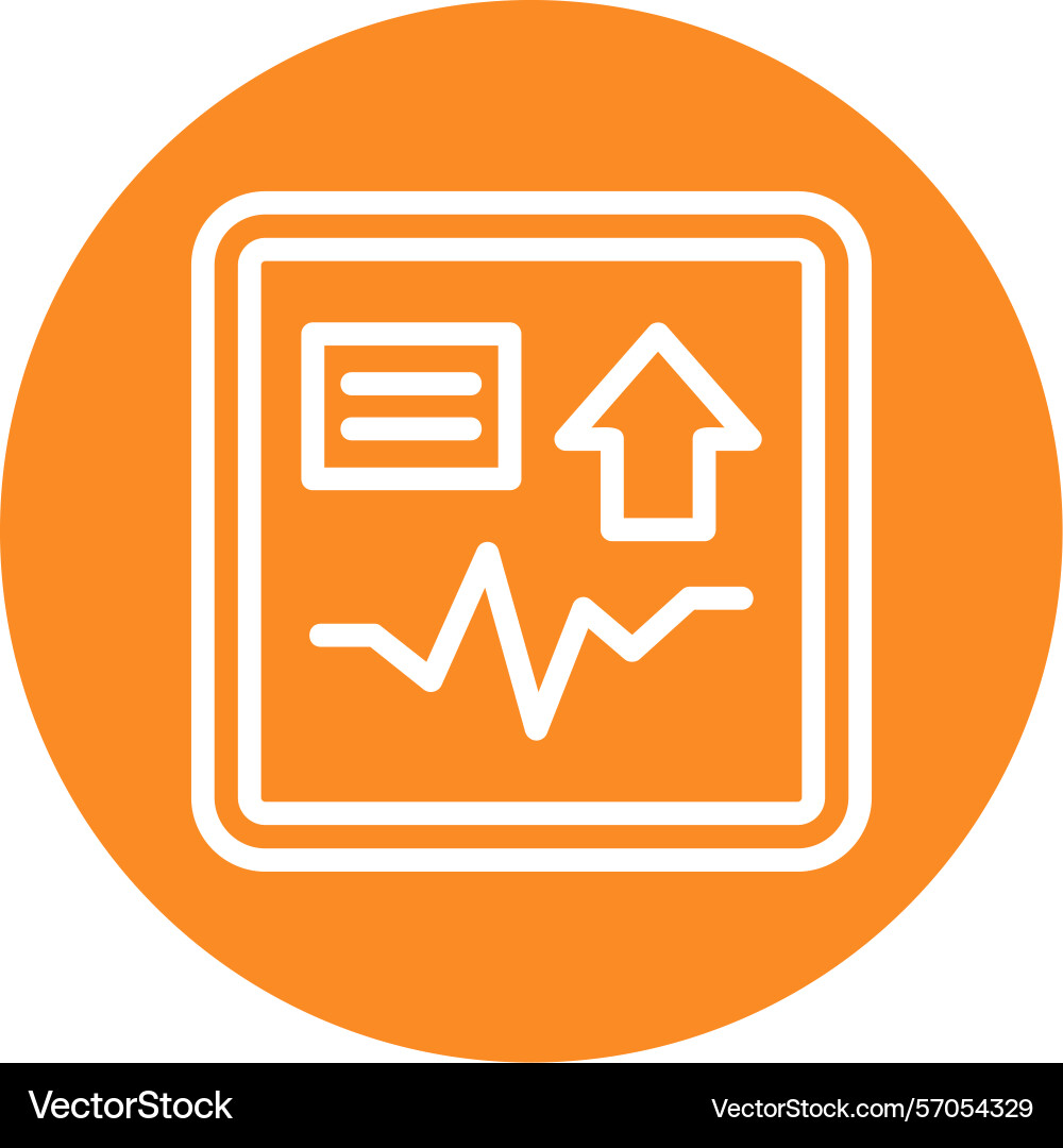 Shift spark line circle style icon design Vector Image
