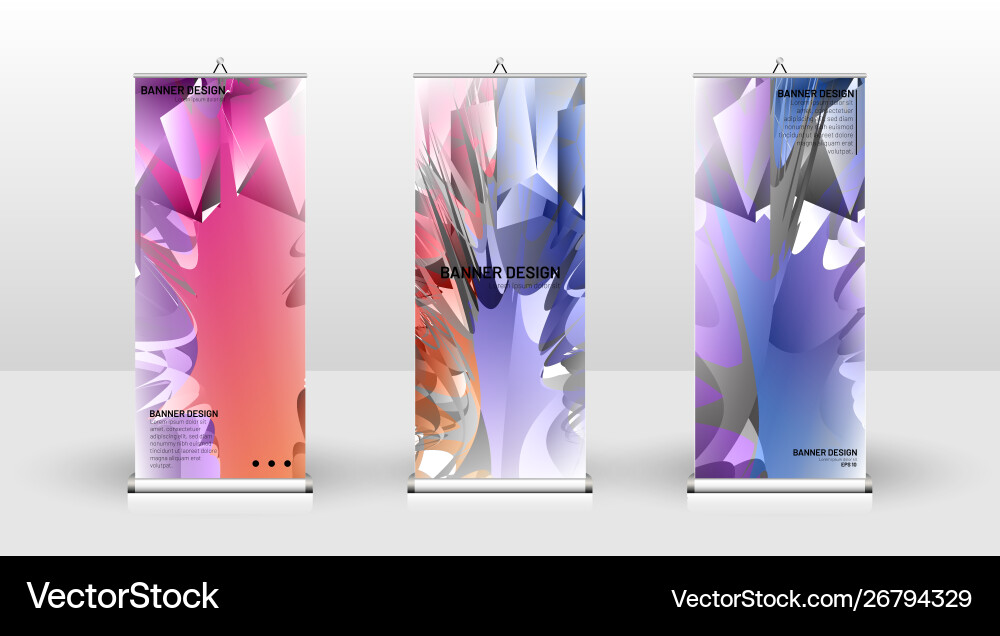 Vertical banner template design can be used Vertical banner template design can be used Vector Image