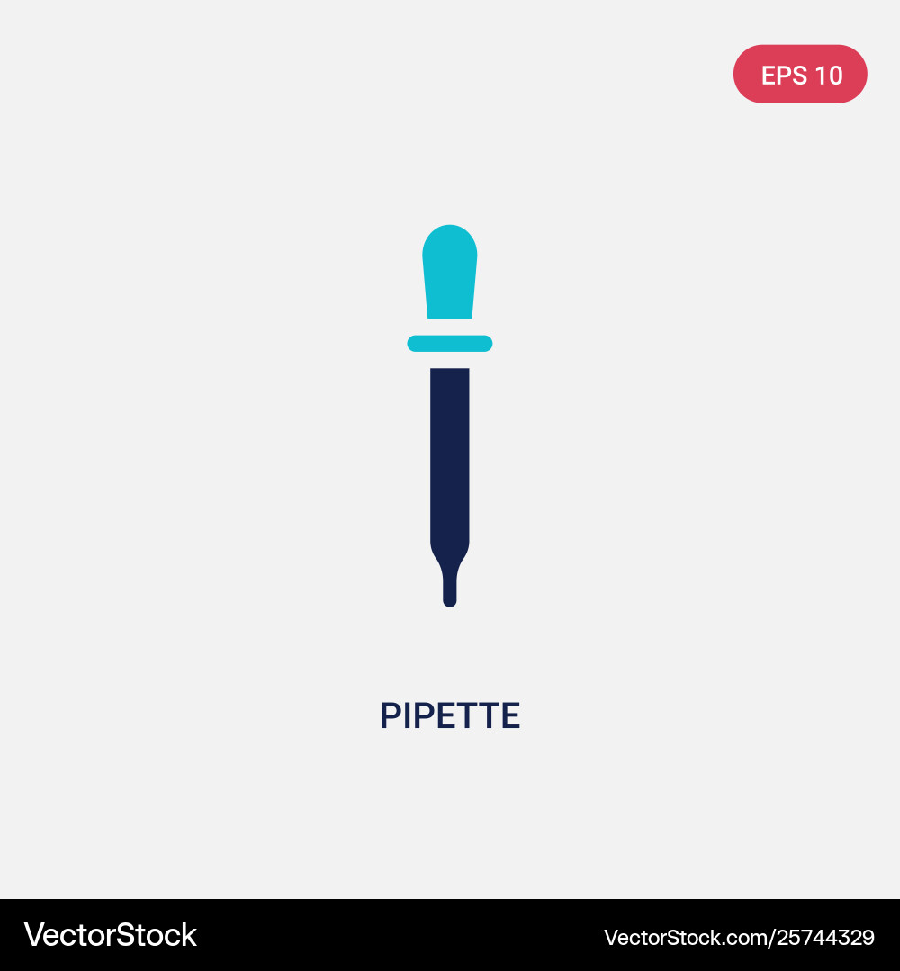 Zwei Farbpipette Icon aus Gesundheit und Medizin Zwei Farbpipette Icon aus Gesundheit und Medizin vektorbild
