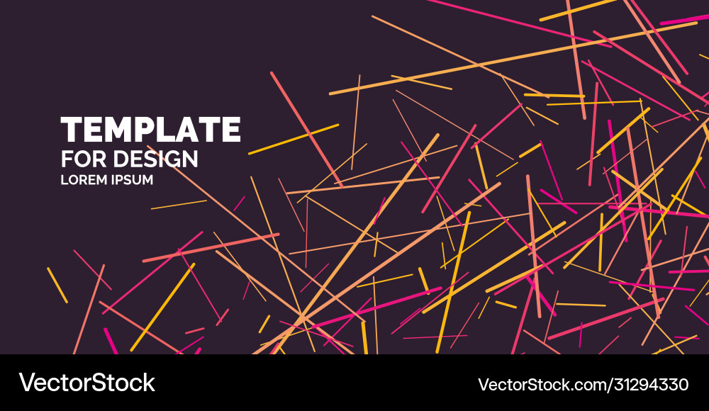 Abstract element with dynamic lines Royalty Free Vector