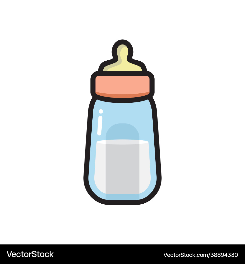 Baby bottle Royalty Free Vector Image - VectorStock