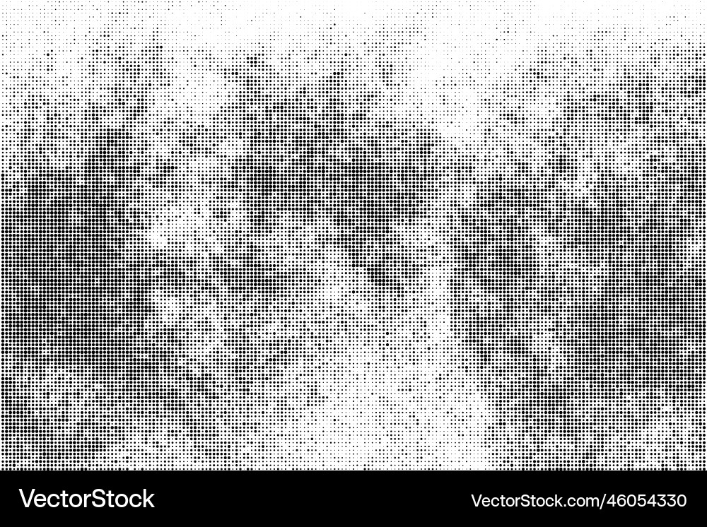 Black Dotted Halftone Backdrop vector image