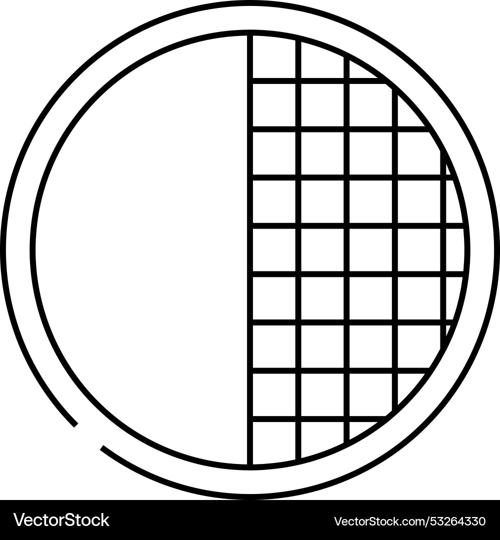Contrast ratio ux ui design line icon Contrast ratio ux ui design line icon vector image