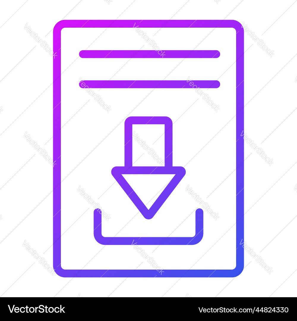 Downloads icon user interface as a simple sign Vector Image