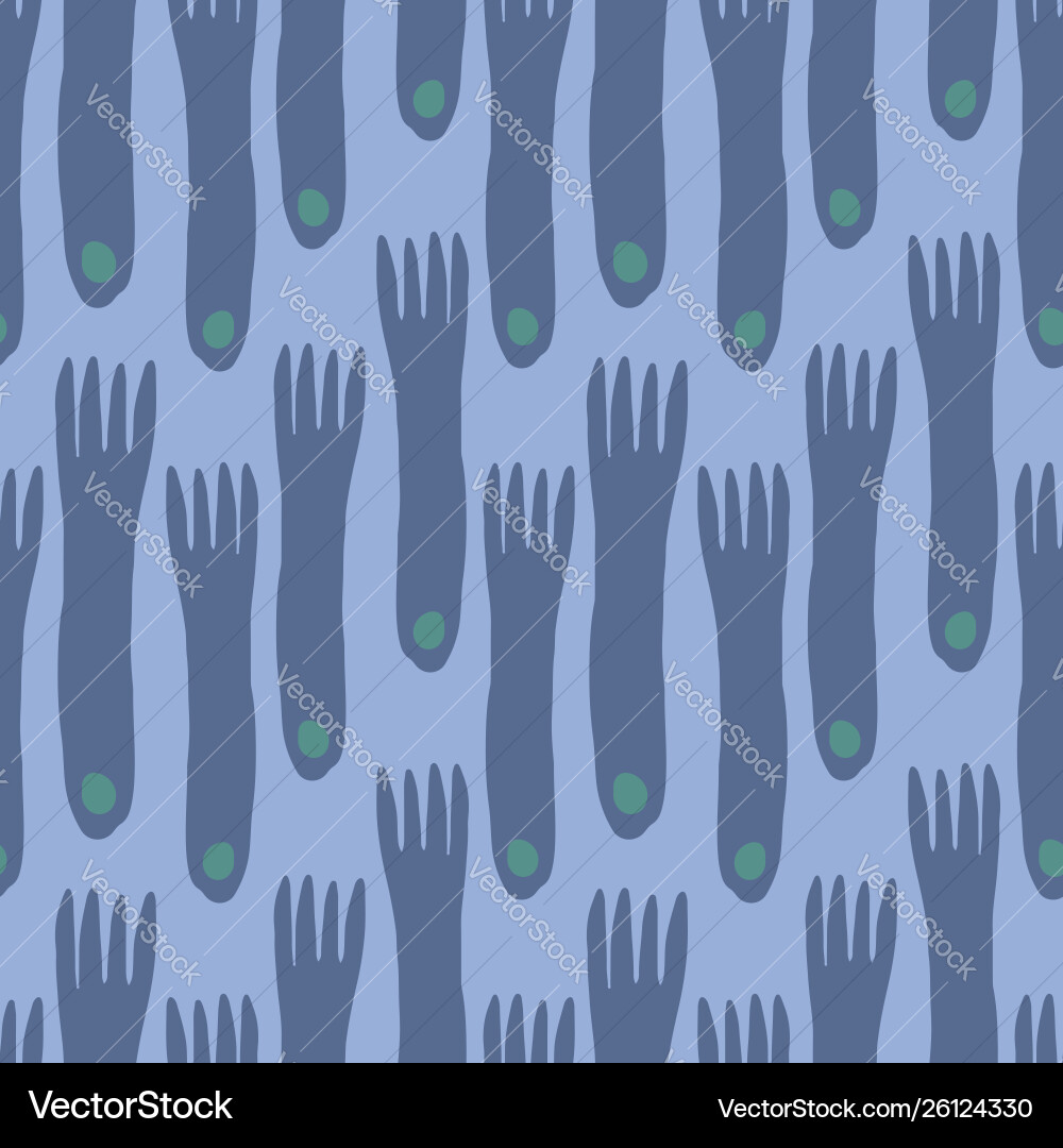 Fork hand draw seamless pattern background Fork hand draw seamless pattern background vector image