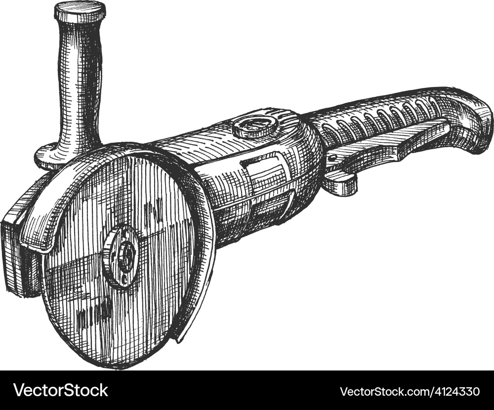 Grinding Machine Template Vector Image