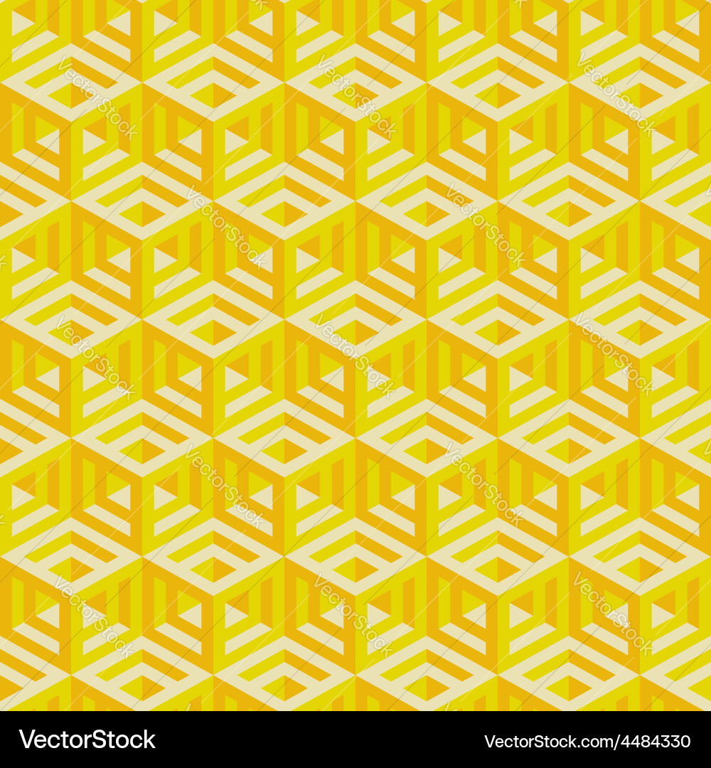 Hexagonal lines pattern abstract 3d background Vector Image