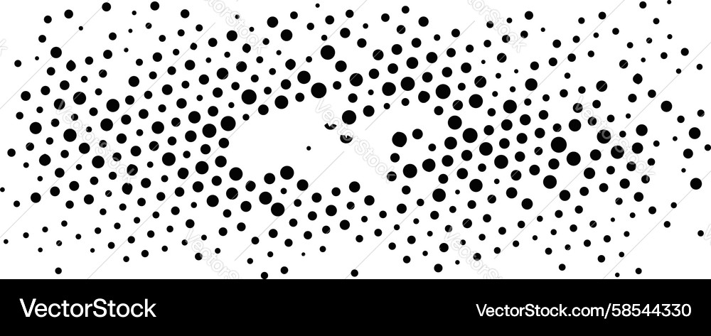 Irregular Dot Halftone Pattern Vector Image