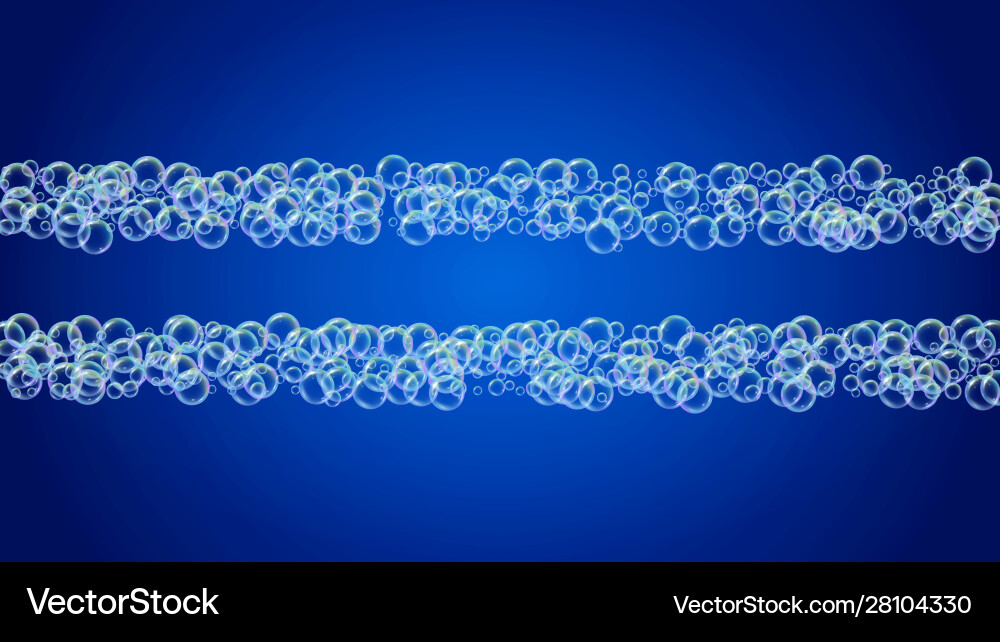 Swimming pool background with soap bubbles Vector Image