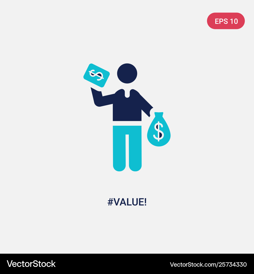 Two color value icon from behavior concept Two color value icon from behavior concept Vector Image