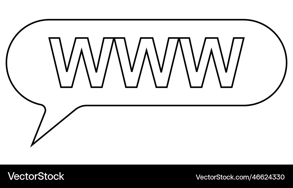 Www icon site web website internet arrow button Vector Image