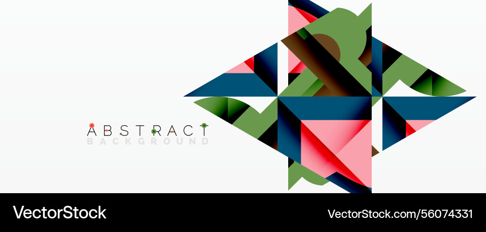 Abstract geometric composition with interlocking Abstract geometric composition with interlocking vector image
