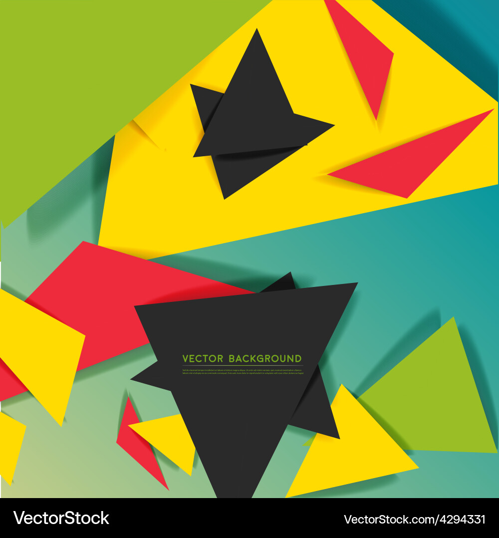 Background abstract polygon triangles vector image