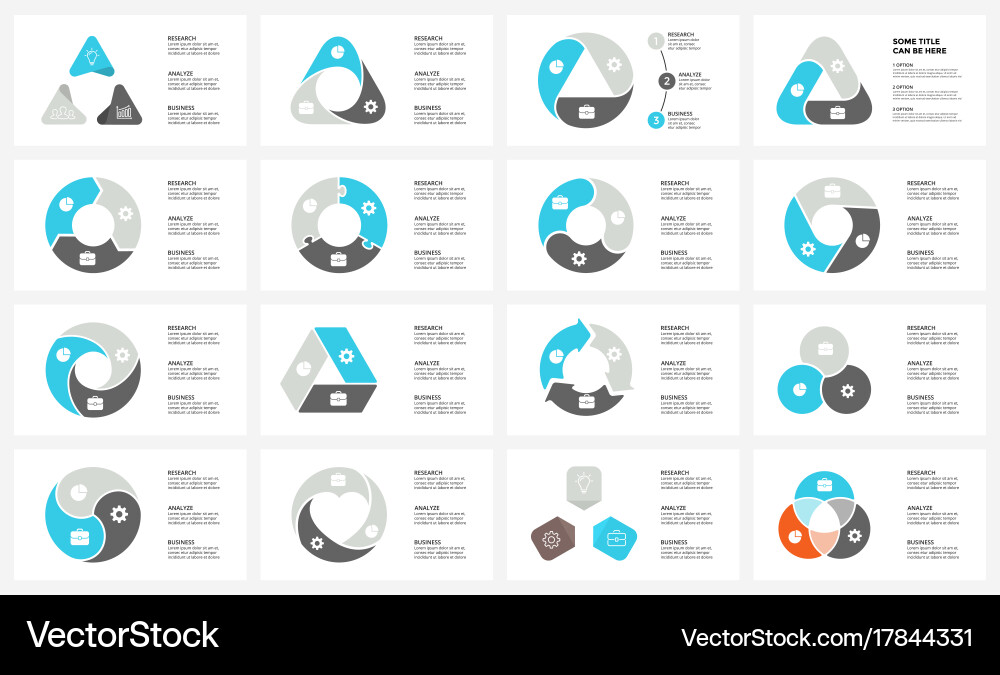 Circular Arrows Data Cycle Infographic vector image