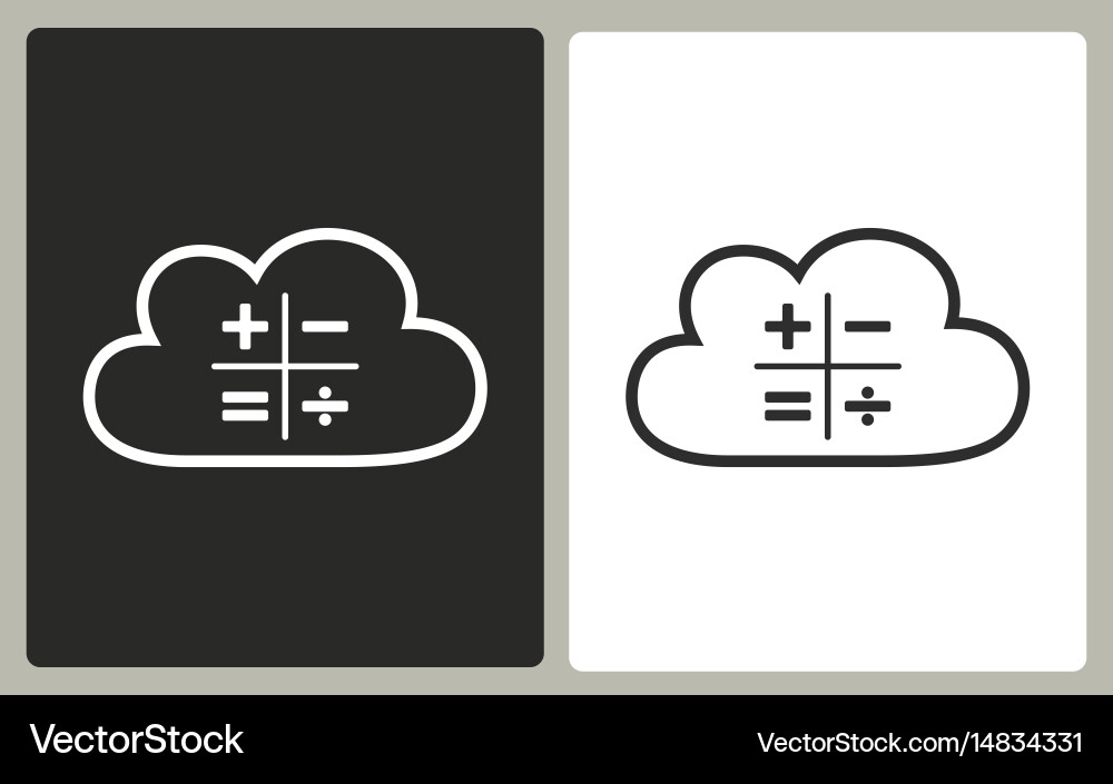 Cloud computing - icon Vector Image