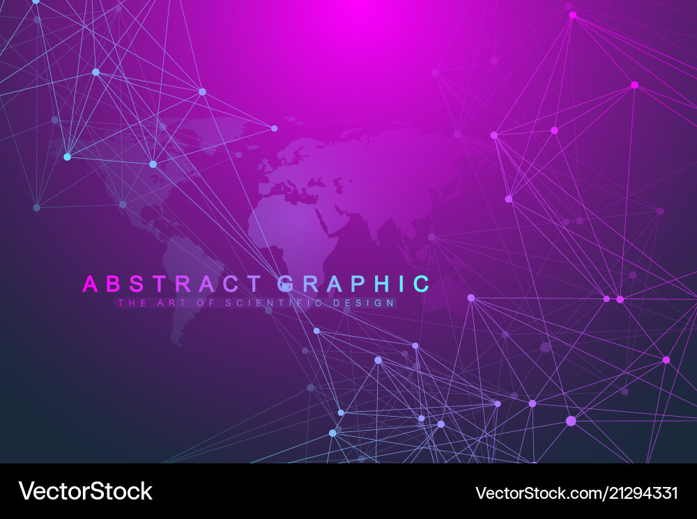 Connected Network Abstract Background vector image