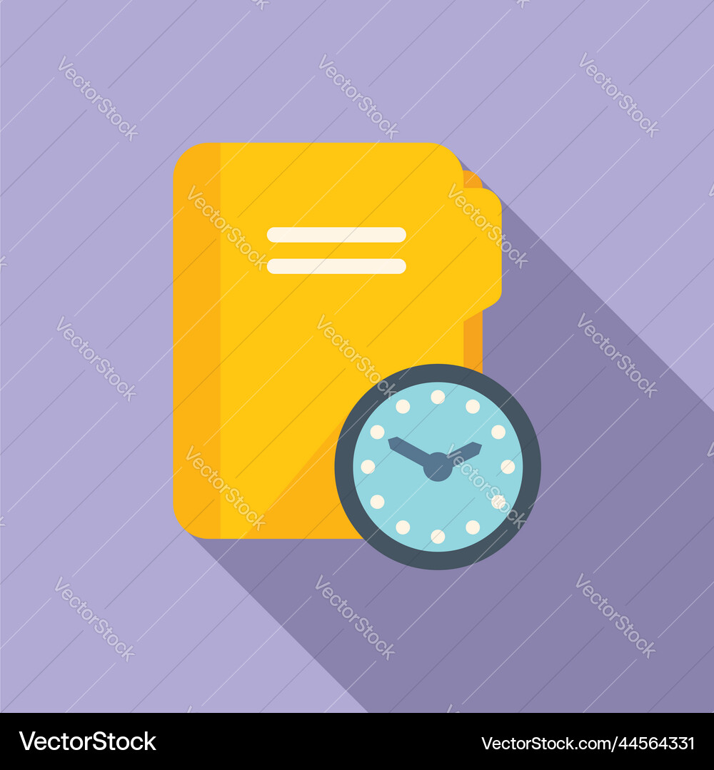 Folder task icon flat work project Folder task icon flat work project vector image