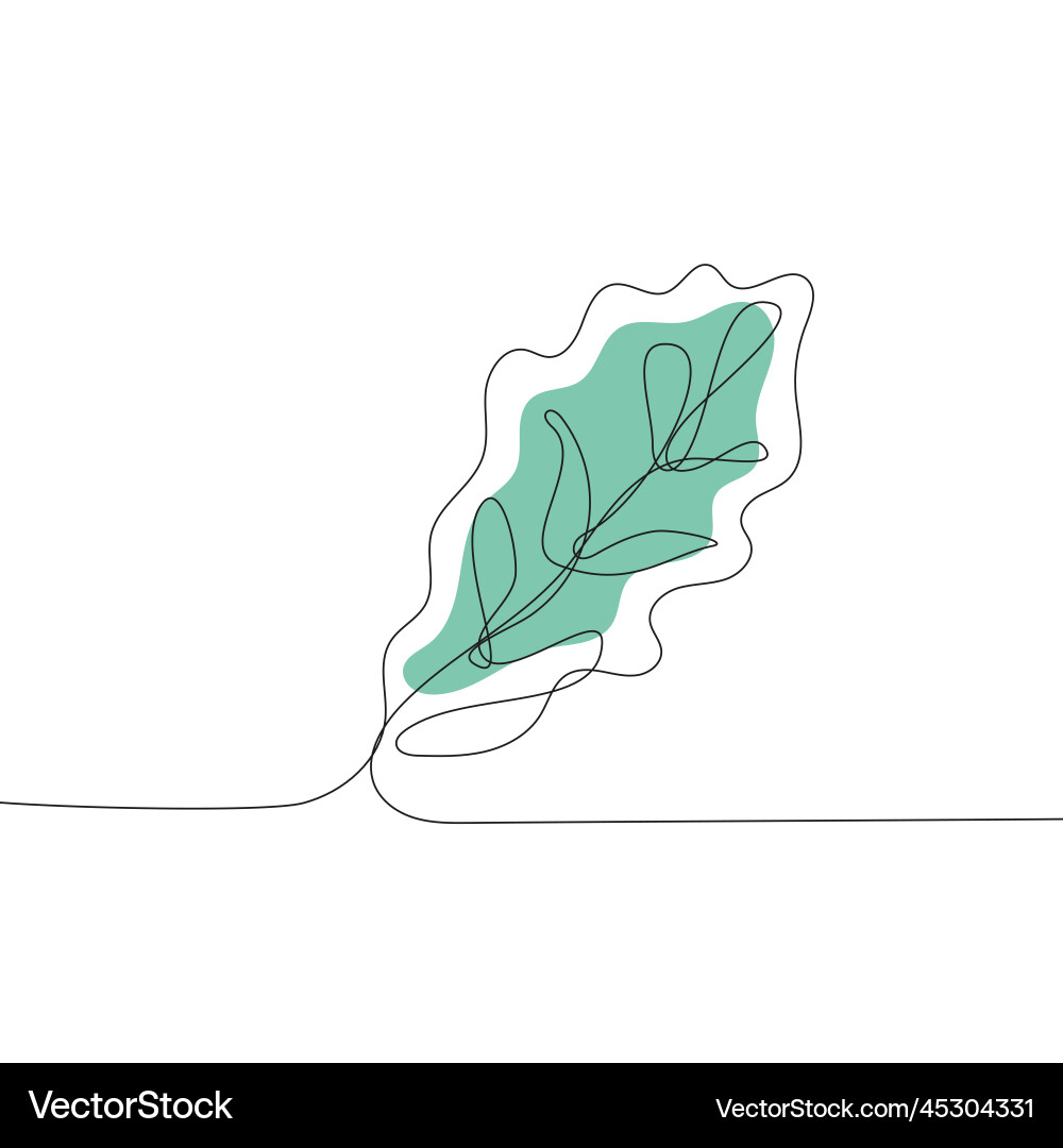 Oak leaf icon Royalty Free Vector Image - VectorStock