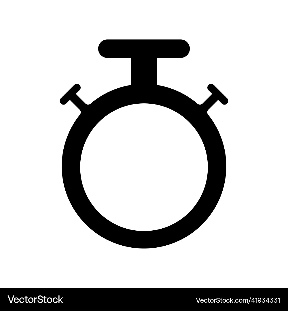 Timer icon with blank space Timer icon with blank space vector image