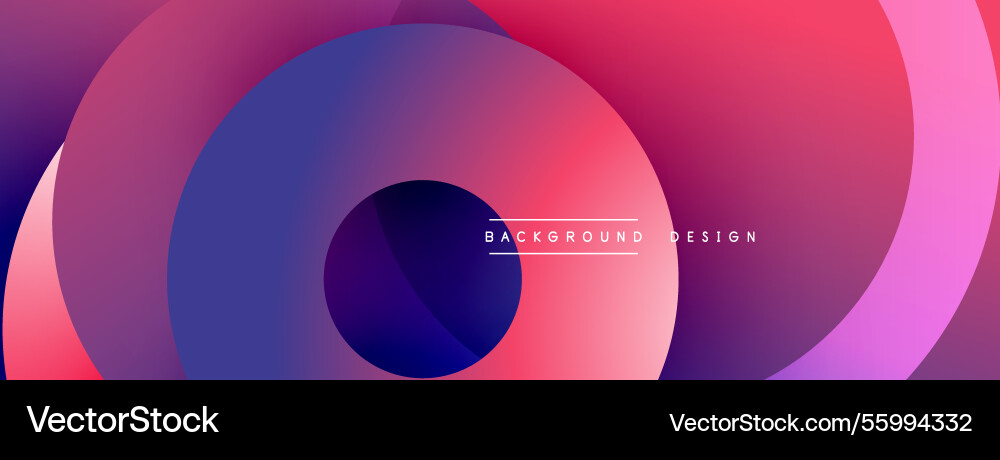 Background design with overlapping circular Vector Image