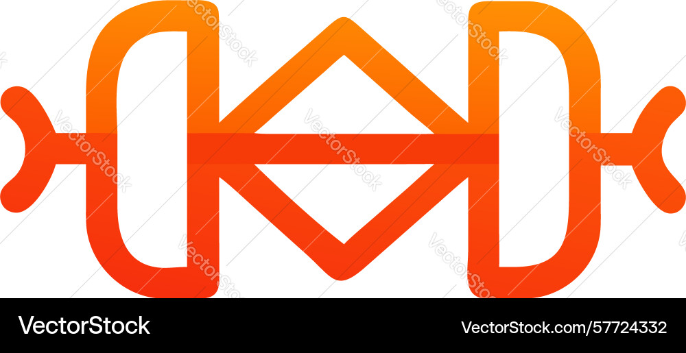 Complex abstract connection interface icon design vector image
