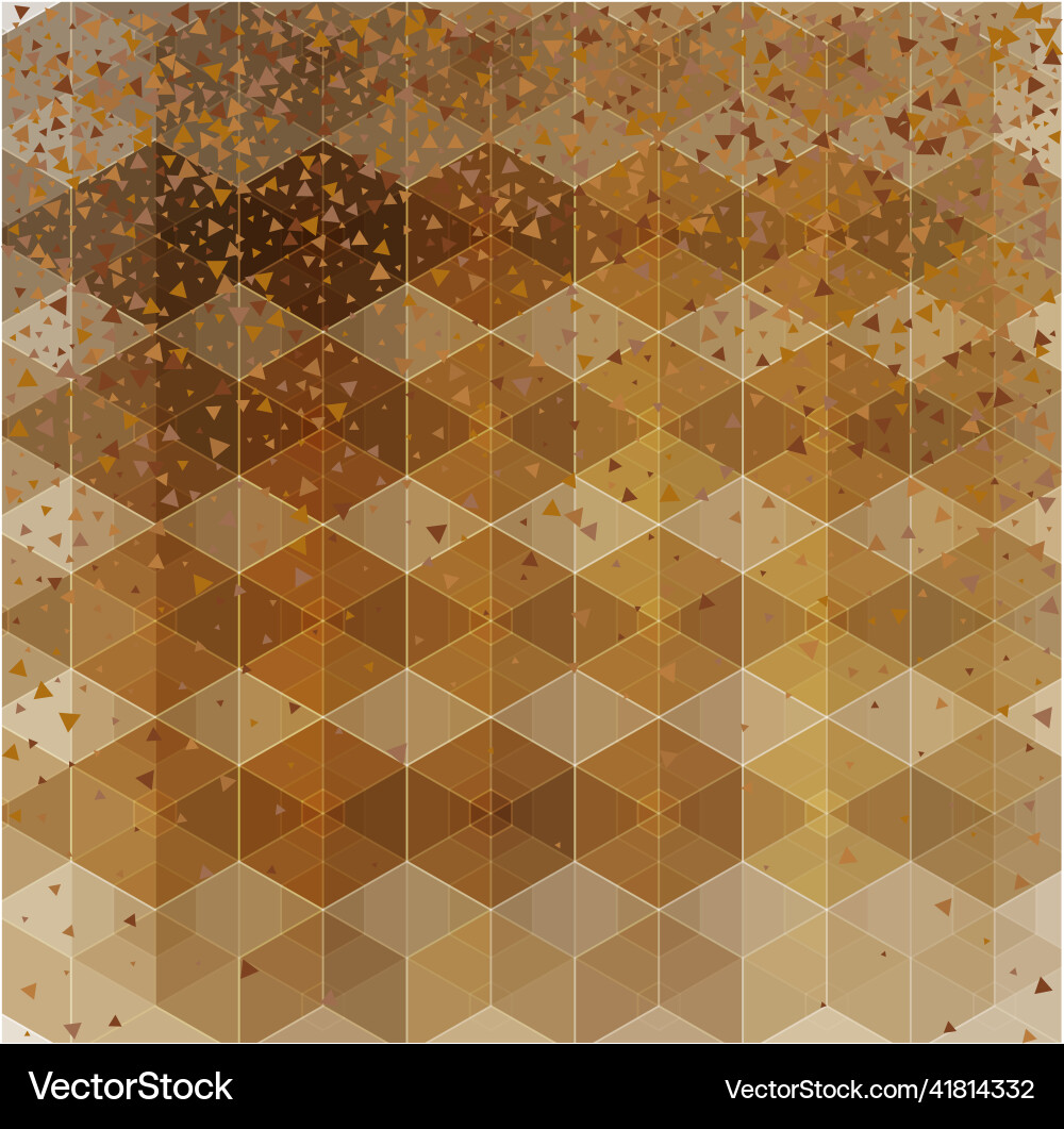 Dark brown pattern with colorful hexagons Dark brown pattern with colorful hexagons Vector Image