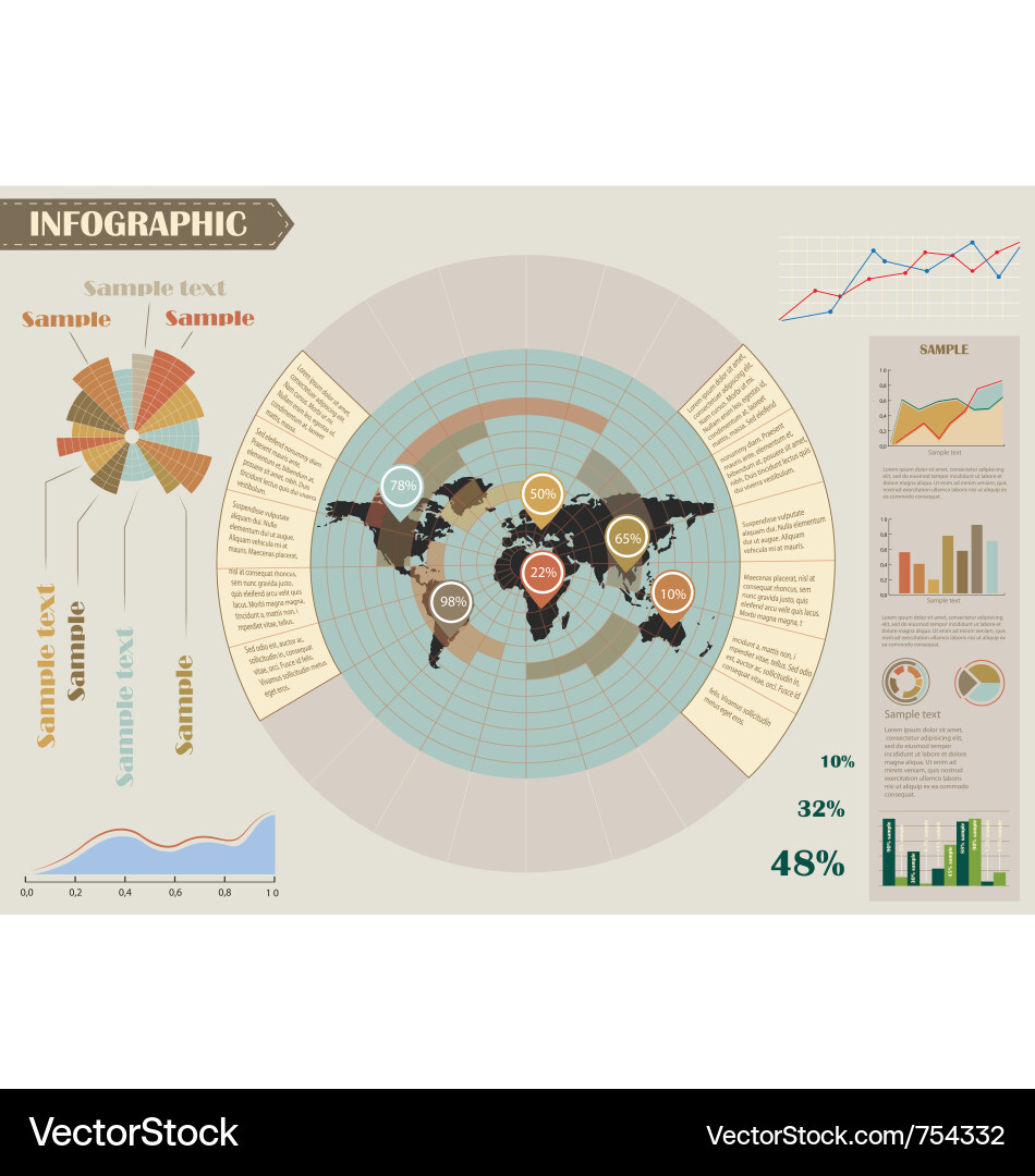 Data Visualization Elements vector image