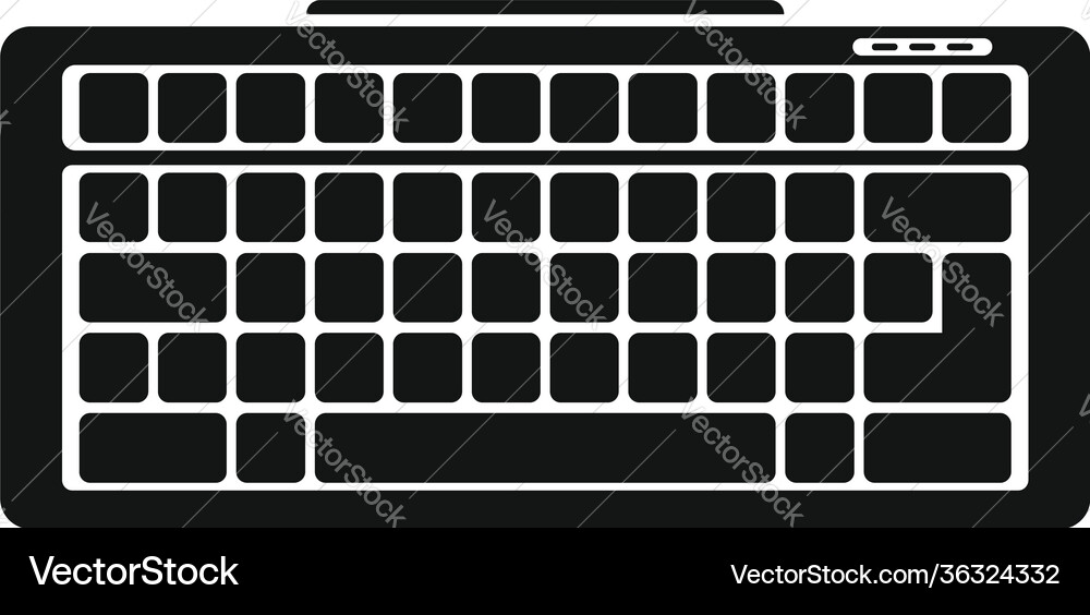 Device keyboard icon simple style Device keyboard icon simple style vector image