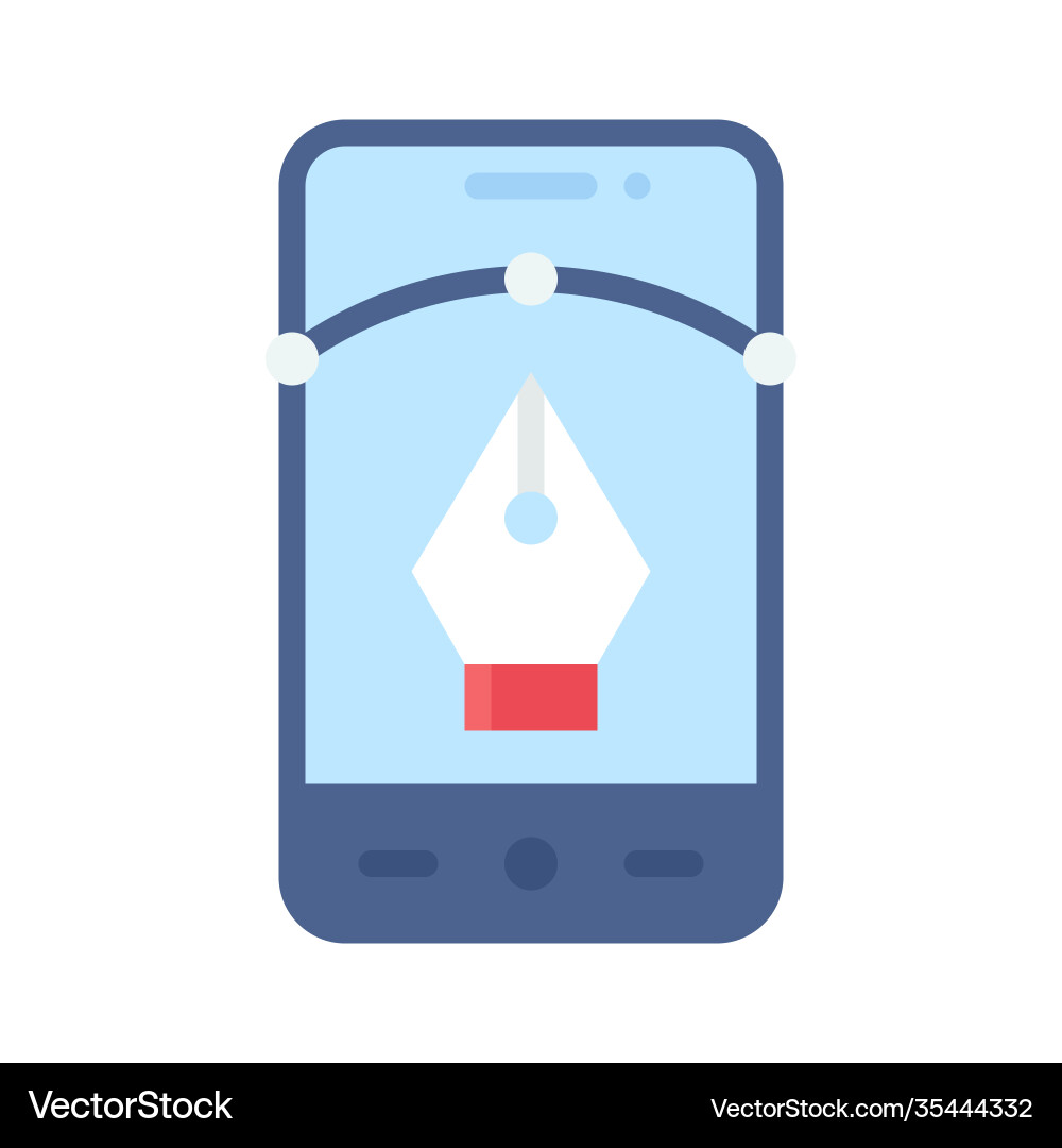 Drawing app icon mobile application Vector Image