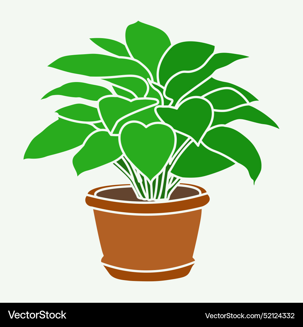 Houseplant image Royalty Free Vector Image - VectorStock