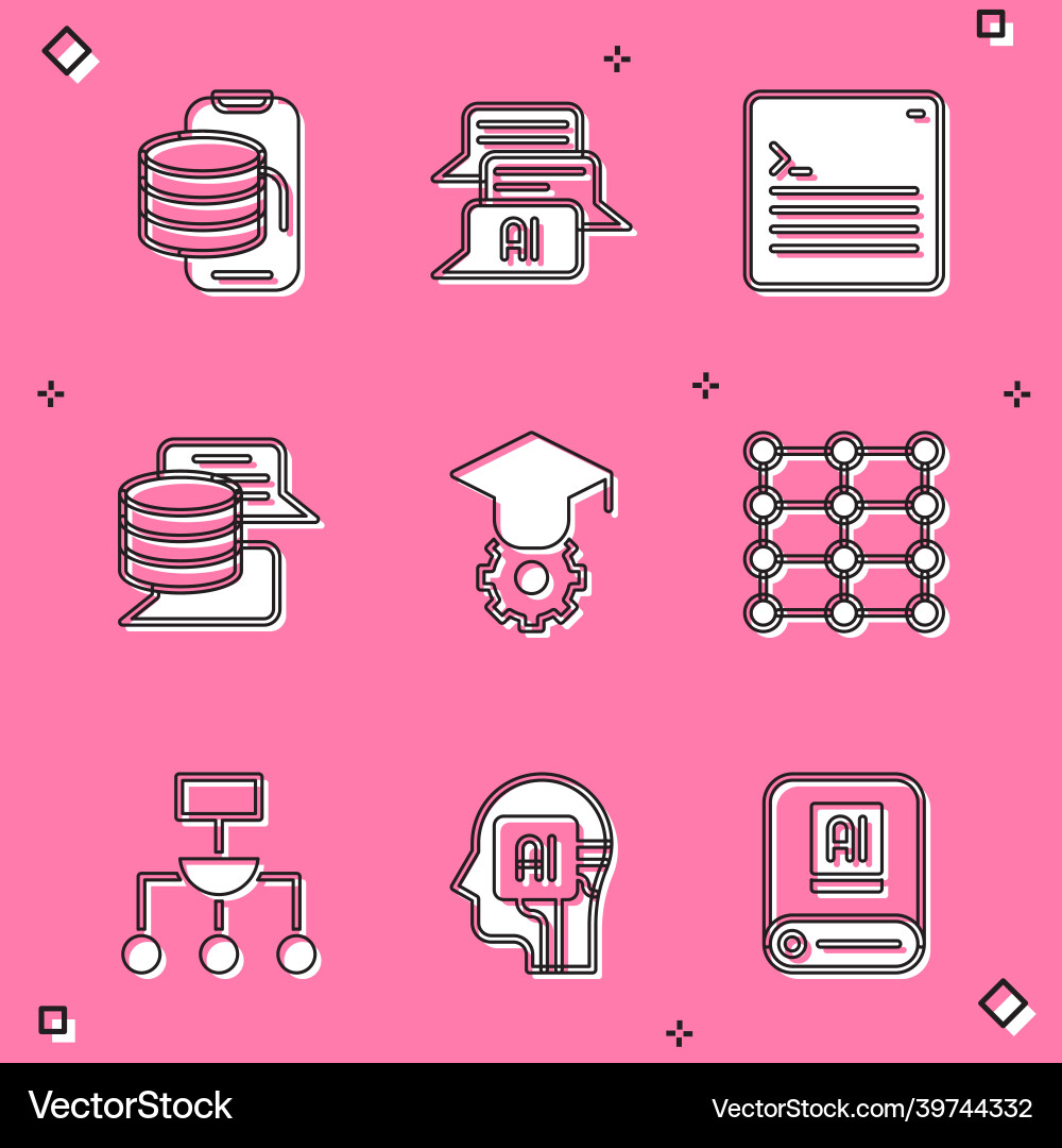 Set cloud technology data transfer chat bot web Set cloud technology data transfer chat bot web vector image