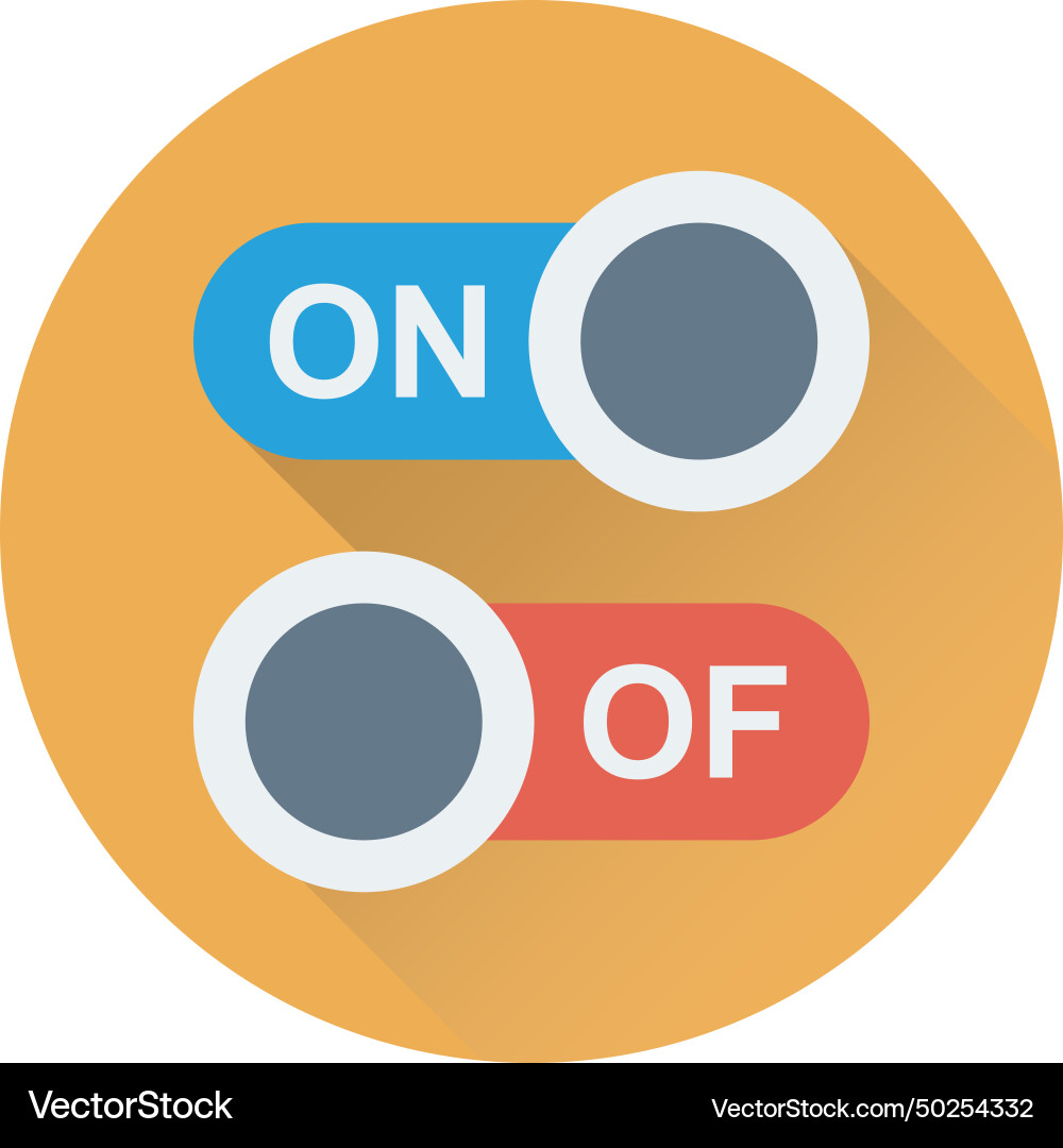 Toggle buttons icon vector image