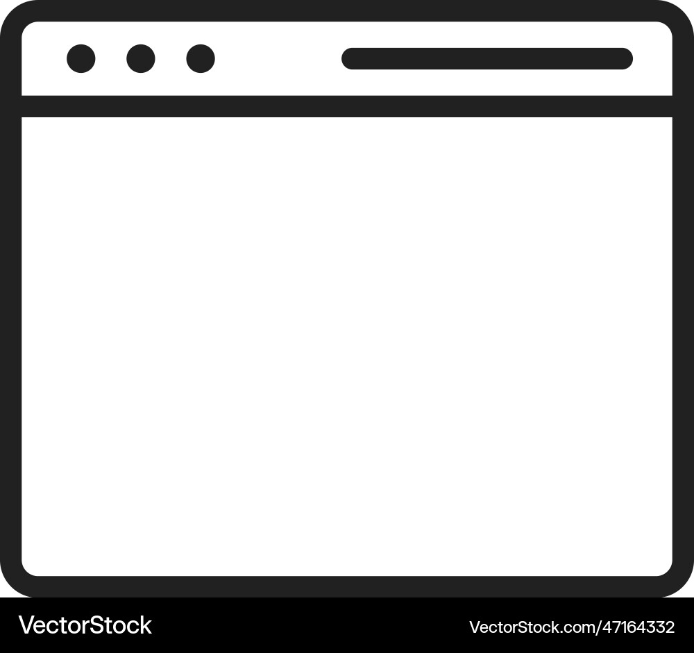 Web browser icon image vector image
