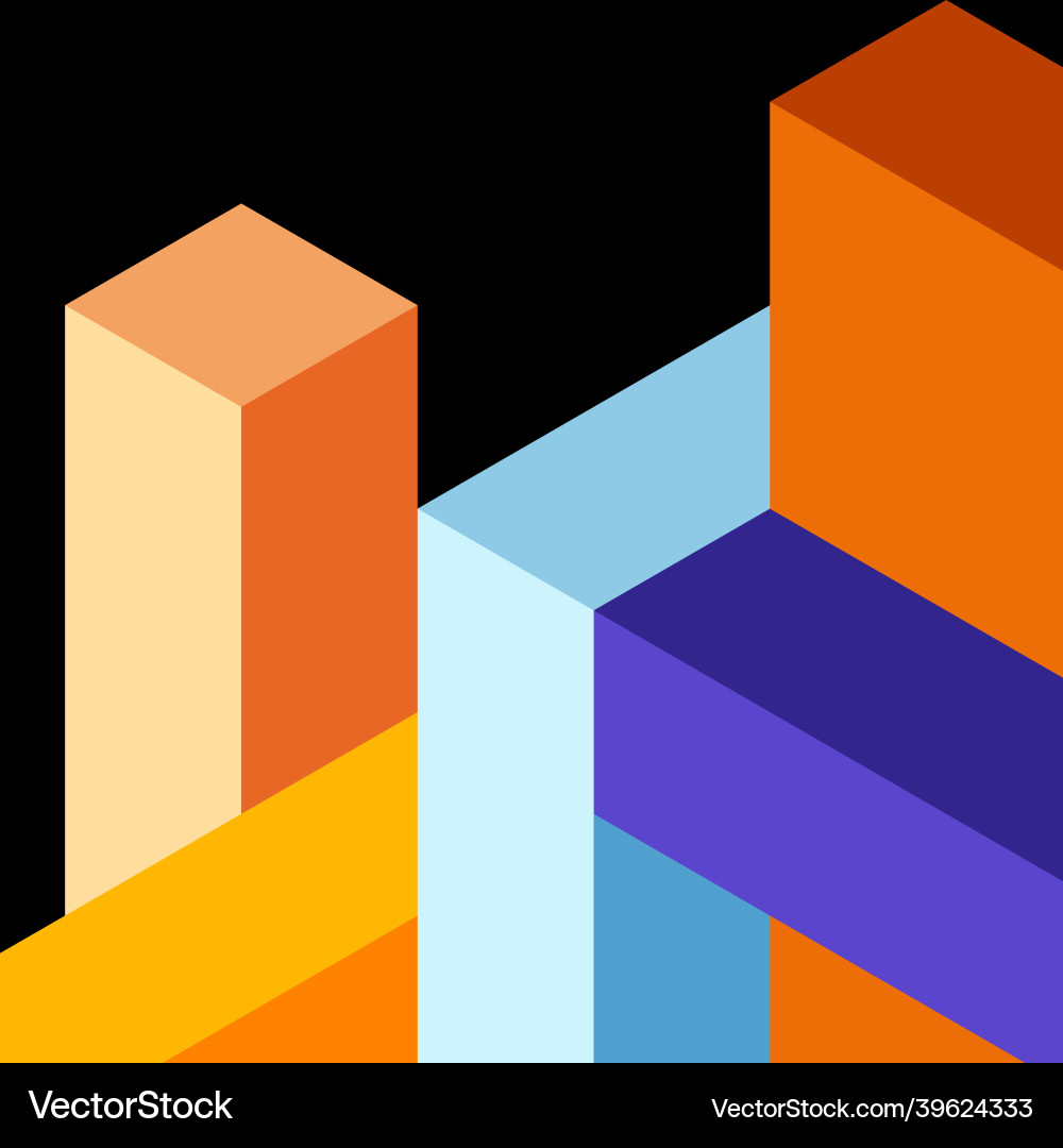 Abstract background 3d cubes cubic elements Abstract background 3d cubes cubic elements vector image