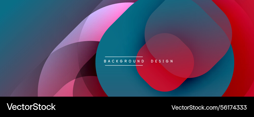 Abstract design overlapping circles create Abstract design overlapping circles create Vector Image