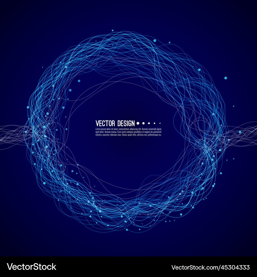 Abstract Wave Particle Background Vector Image