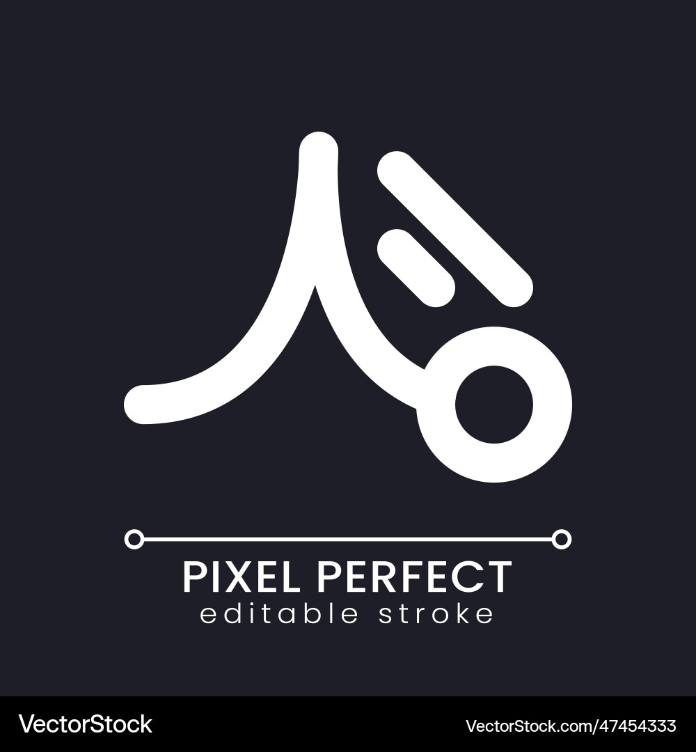 Animation pixel perfect white linear ui icon Animation pixel perfect white linear ui icon vector image