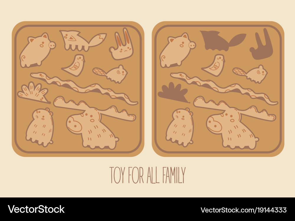 Elements for wood stack balance game in square Vector Image