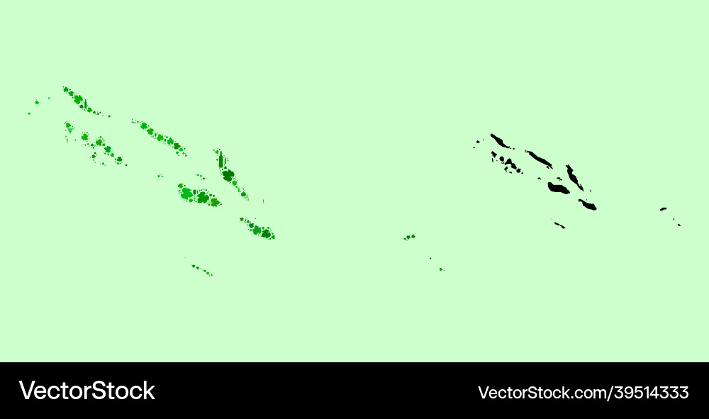 Map of solomon islands - collage wine Map of solomon islands - collage wine vector image