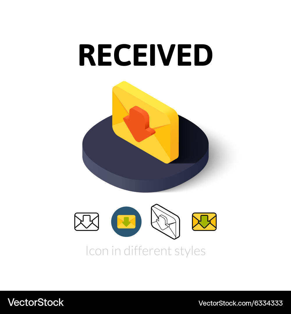 Revived icon in different style vector image