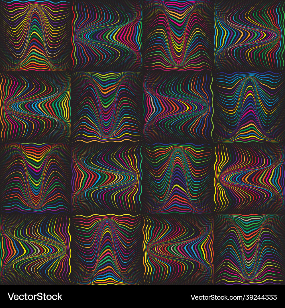 Wavy Curve Abstract Background vector image
