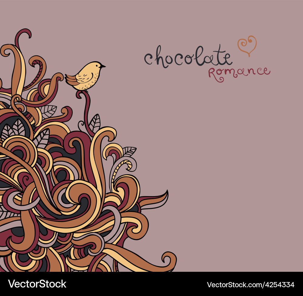 Background with abstract curls vector image