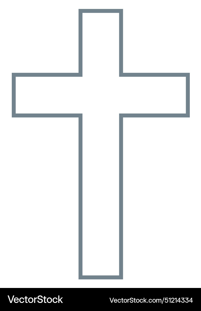 Cross of christian crucifix simple logo icon Cross of christian crucifix simple logo icon vector image