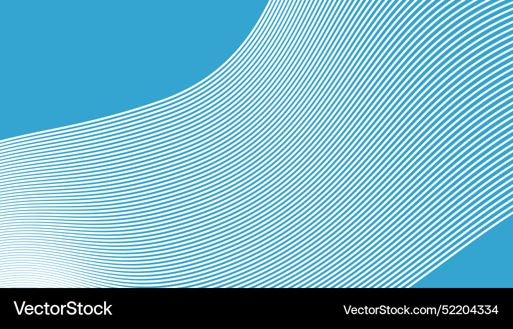 Cyan blue abstract background with curve line Vector Image
