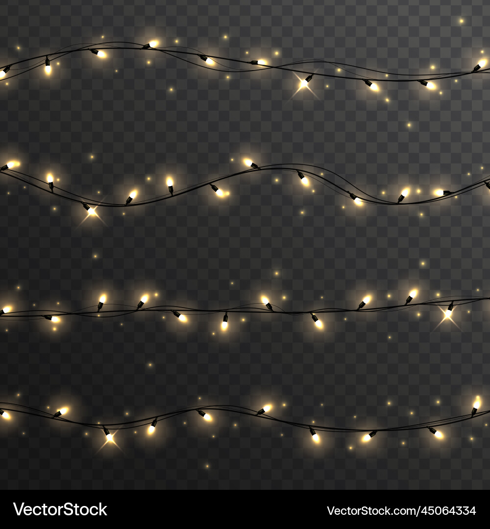 Light garlands realistic Light garlands realistic vector image