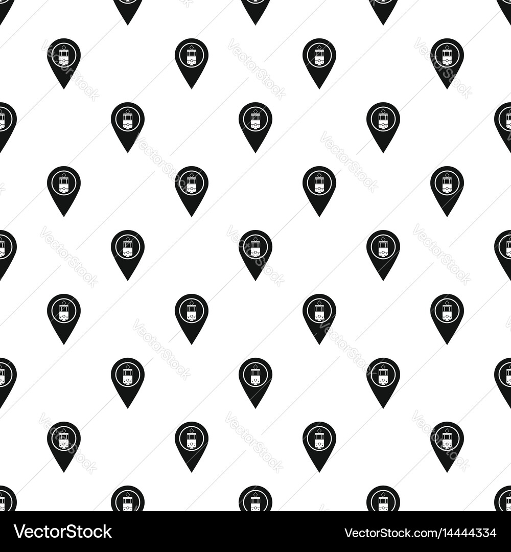 Map pointer with gas station symbol pattern Vector Image